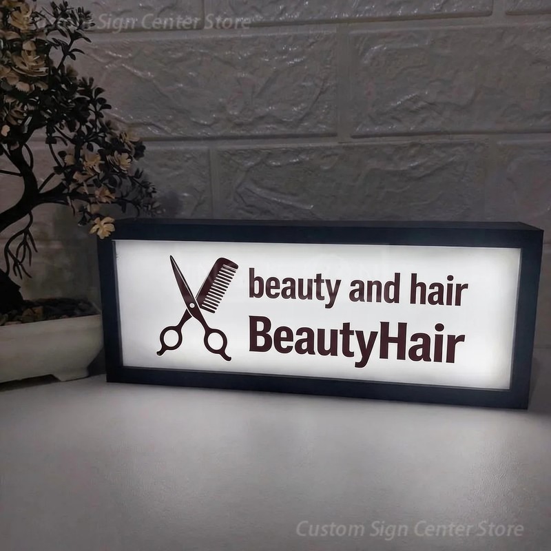 Neon Sign Custom Led - 맞춤형 LED 네온 아크릴 간판, BeautyHair,