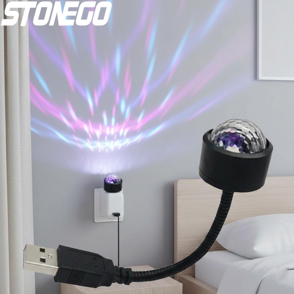 Lighting Effect Home Decor - USB LED 디스코볼 조명 (자동차, 가정,