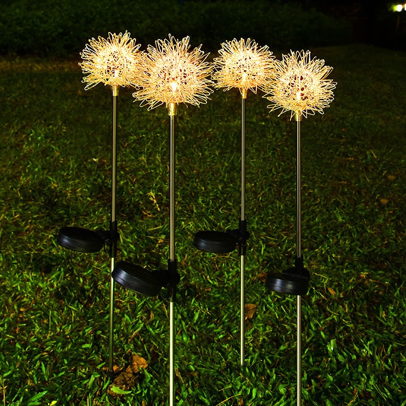 10개 콤보 태양광 민들레 볼 조명, 알루미늄 와이어  - Lighting Decor For Wedding 리뷰 및 가격