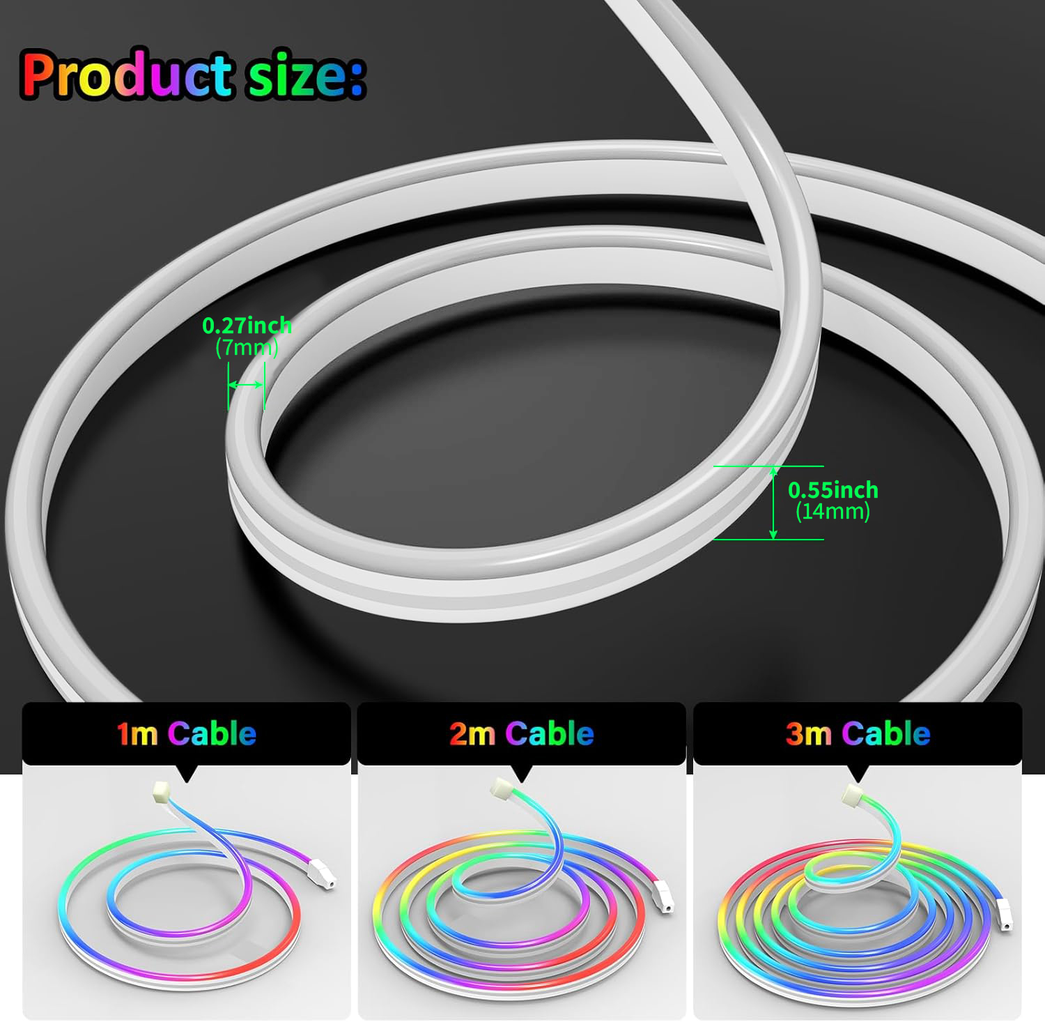 USB DC5V RGBIC 유연한 네온 스트립 조명,  - Lighting & Home Decor Studio Photos 리뷰 및 가격