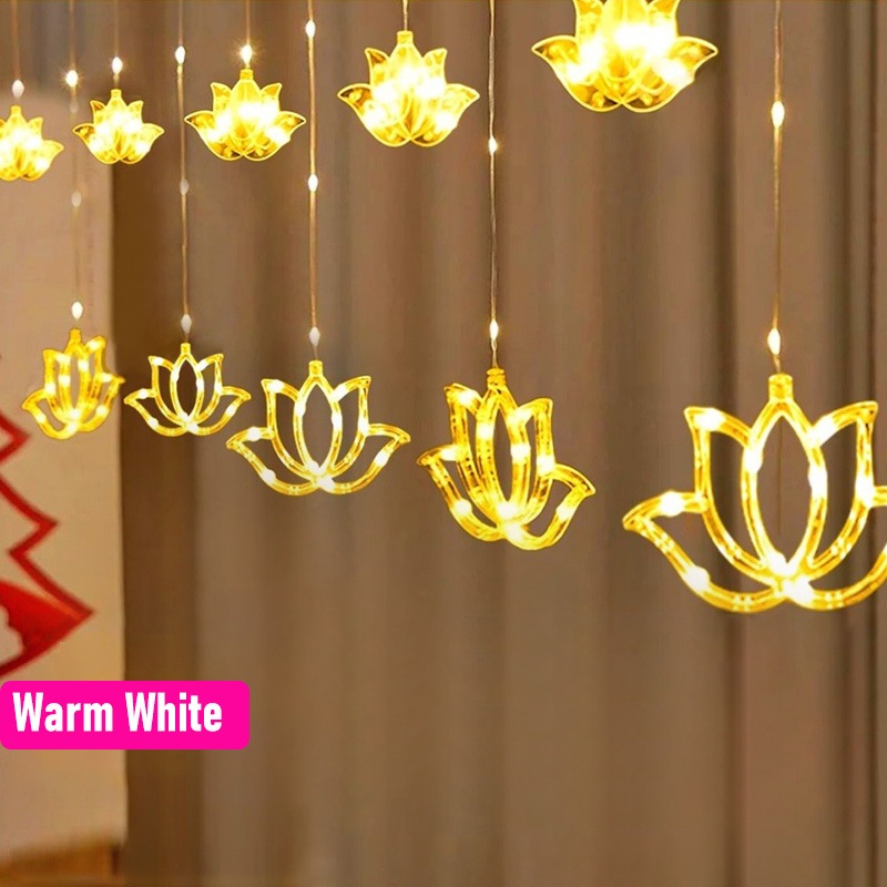 4M 8가지 모드 디파발리 연꽃 모양 아이실러 커튼 조 - Lighting Decoration For Diwali 리뷰 및 가격
