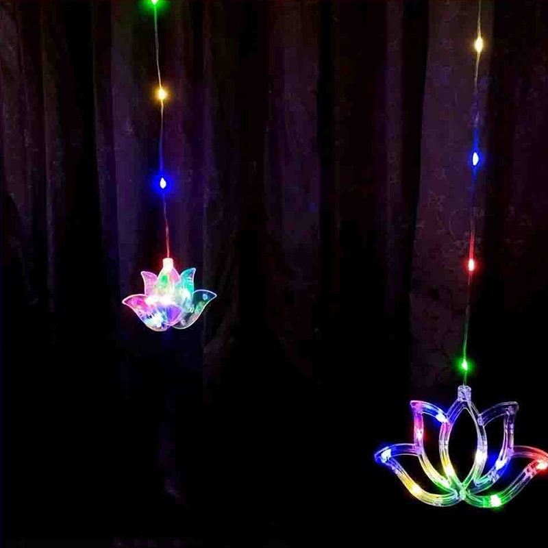 4M 8가지 모드 디파발리 연꽃 모양 아이실러 커튼 조 - Lighting Decoration For Diwali 리뷰 및 가격