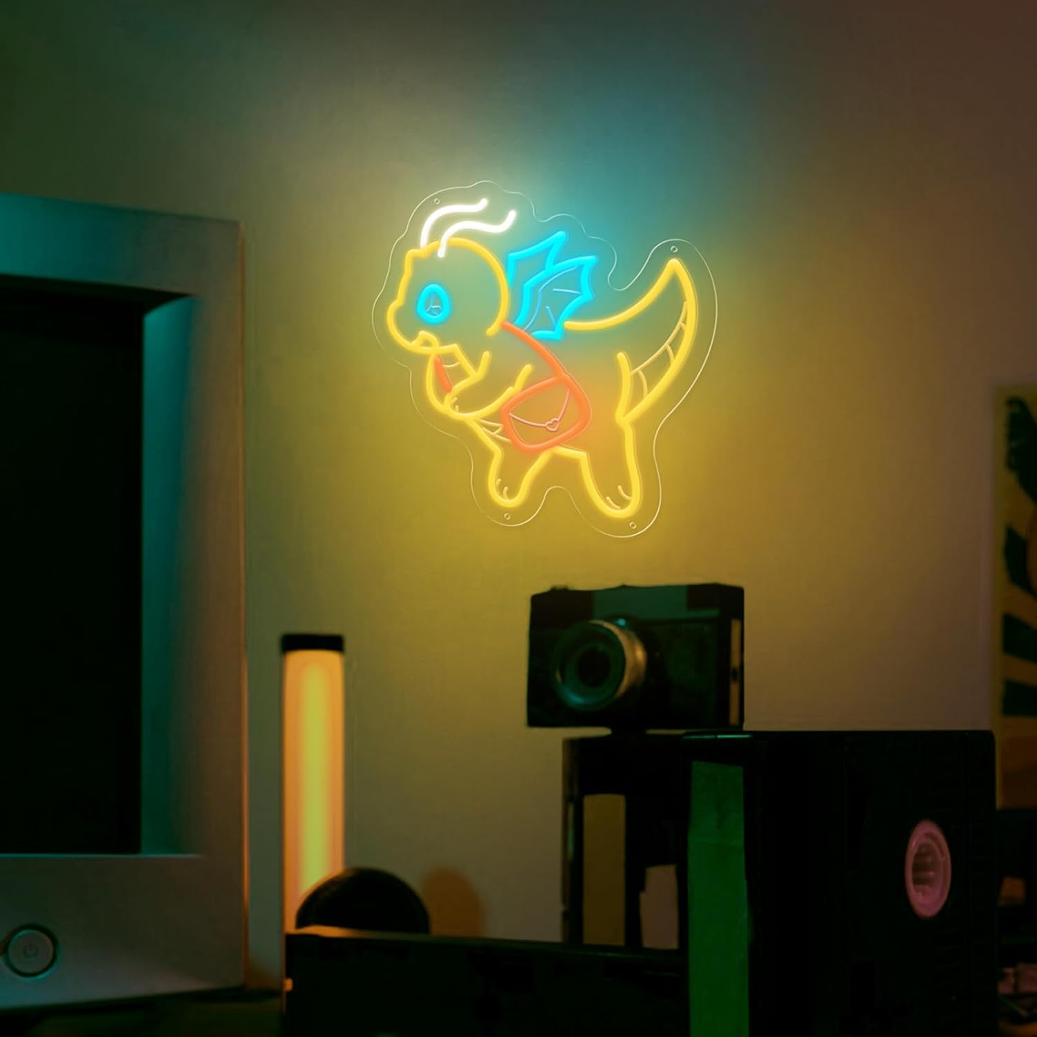 USB 조광 가능한 귀여운 공룡 네온 라이트 어린이 방 - Outdoor Lighting Decor Ideas 리뷰 및 가격
