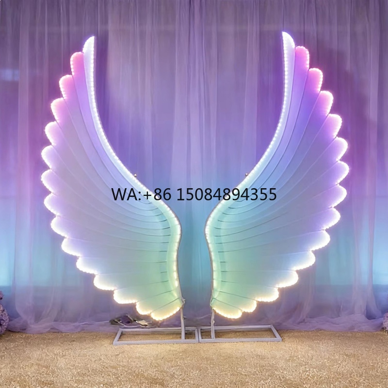 빛나는 천사 날개 조명 소품 컬러 판타지 LED 날개  - Lighting Decor For Wedding 리뷰 및 가격