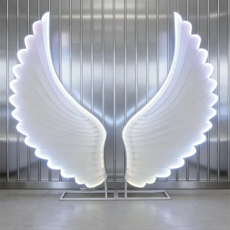 빛나는 천사 날개 조명 소품 컬러 판타지 LED 날개  - Lighting Decor For Wedding 리뷰 및 가격