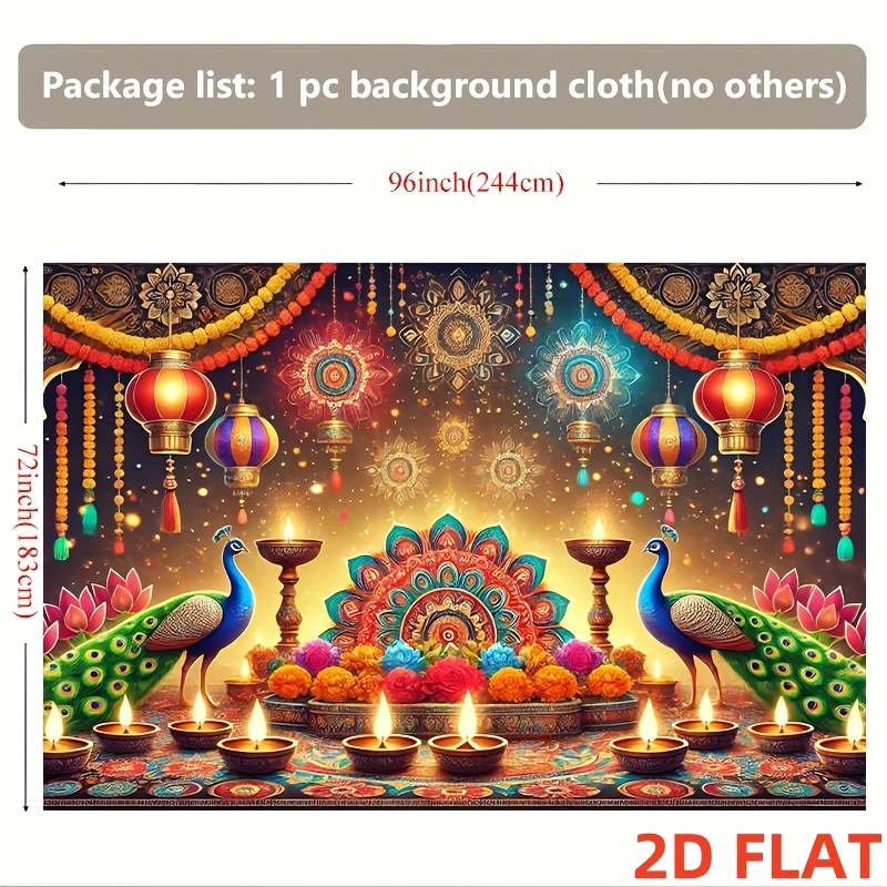 디왈리 공작새 랜턴 태피스트리 인도 축제 장식 디야 조 - Lighting Decoration For Diwali 리뷰 및 가격