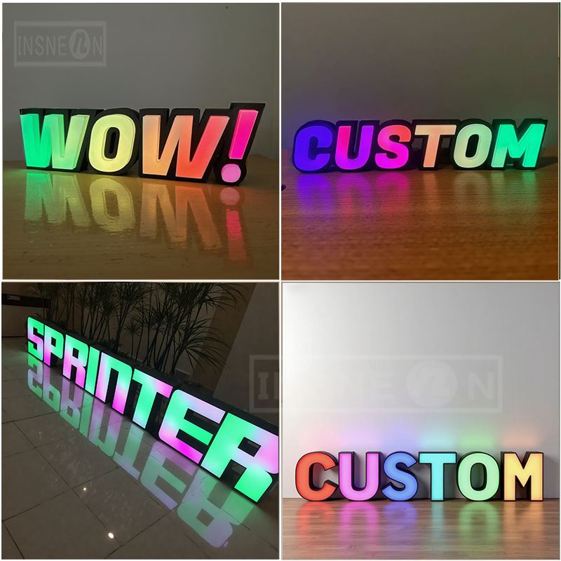 맞춤형 RGB LED 글자 간판, 커피숍, 게임룸 장식 - Up Lighting Decor 리뷰 및 가격