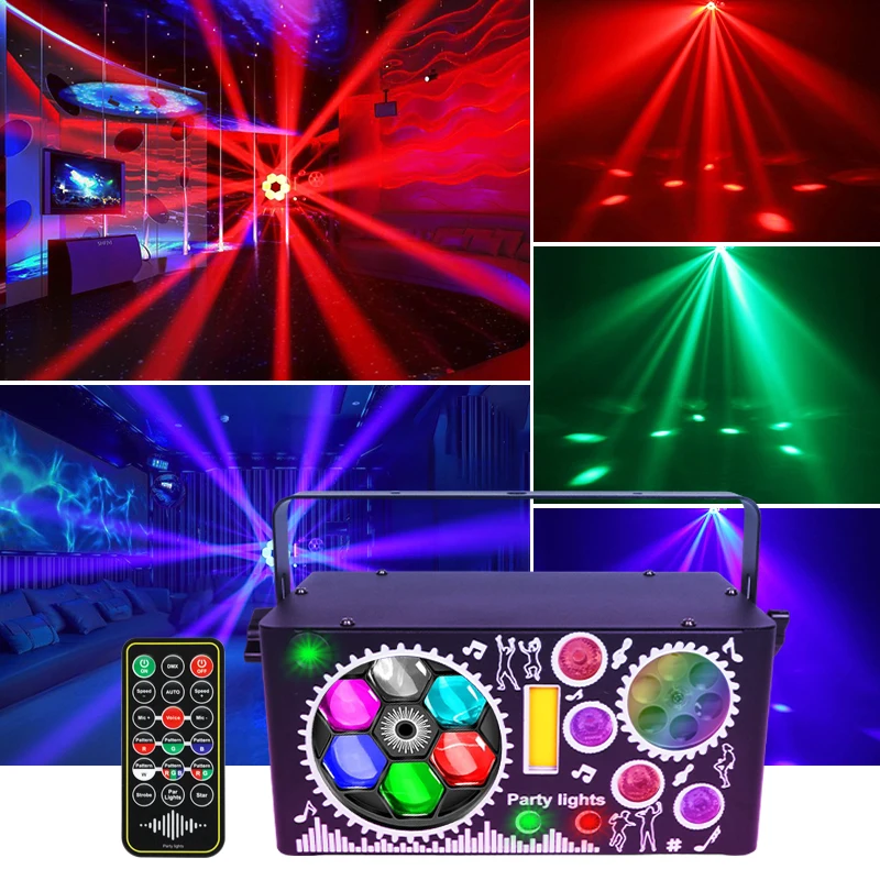 LED 레이저 프로젝션 무대 조명 RGBW DJ 디스코 - Lighting Effect Home Decor 리뷰 및 가격