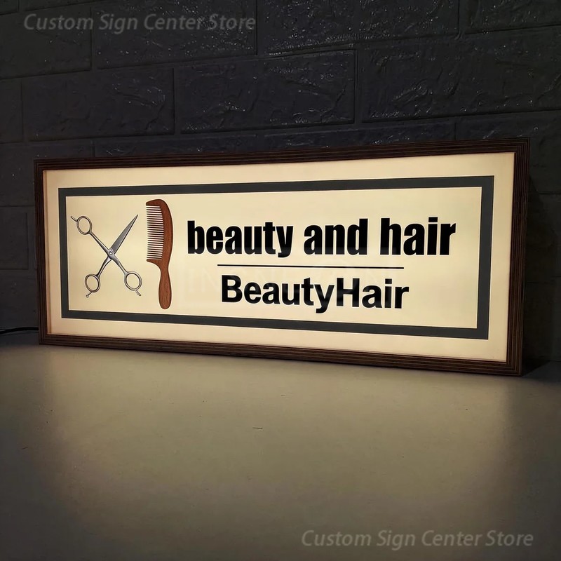 맞춤형 LED 네온 아크릴 간판, BeautyHair, - Neon Sign Custom Led 리뷰 및 가격
