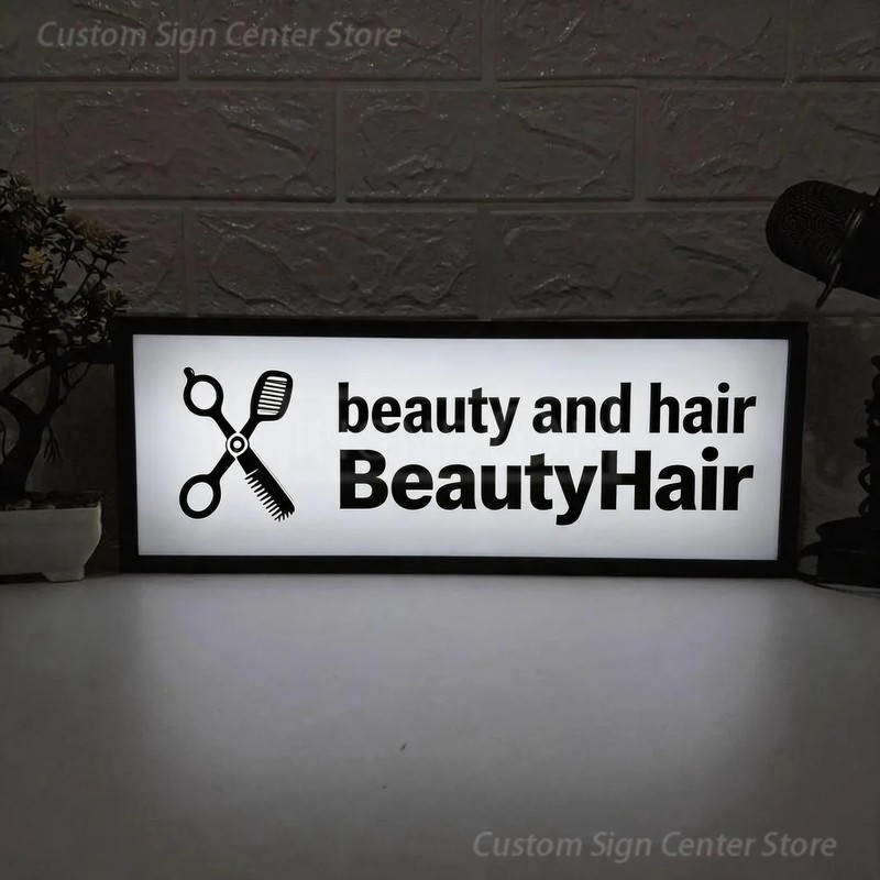 맞춤형 LED 네온 아크릴 간판, BeautyHair, - Neon Sign Custom Led 리뷰 및 가격