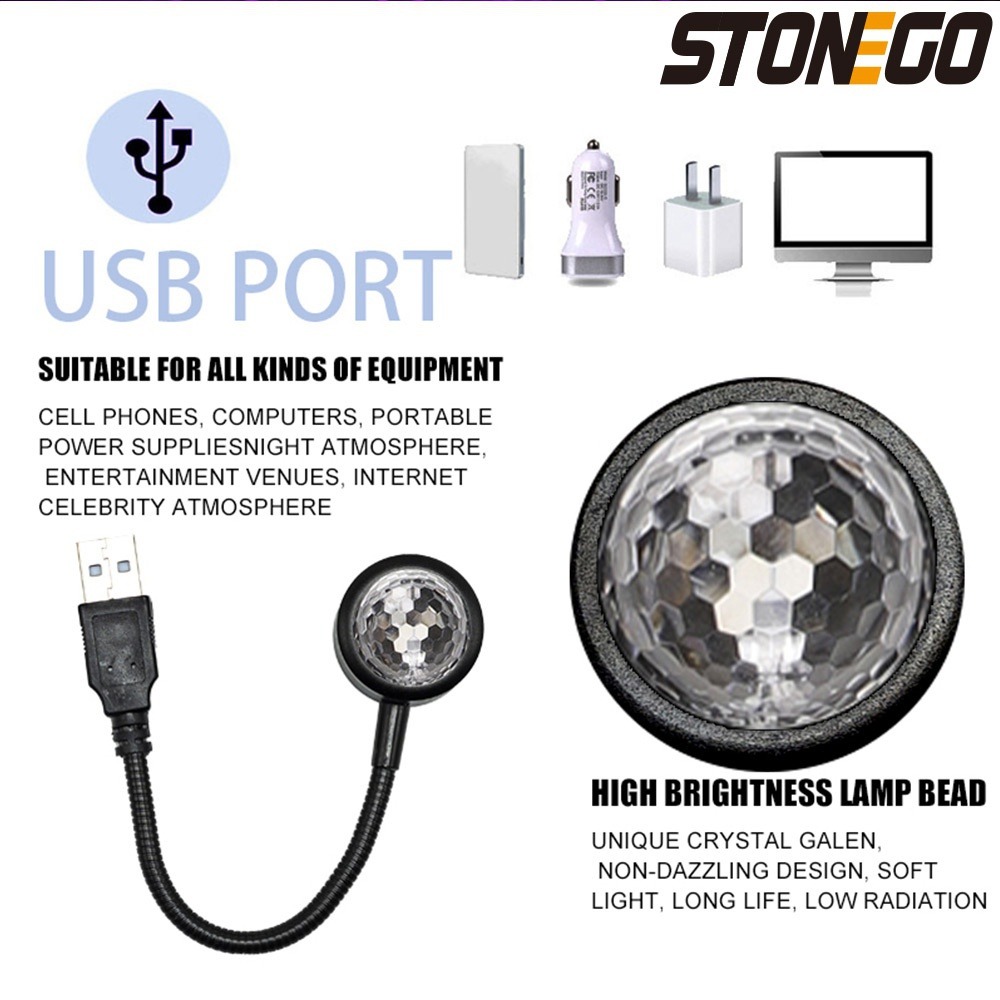USB LED 디스코볼 조명 (자동차, 가정, 방, 파 - Lighting Effect Home Decor 리뷰 및 가격