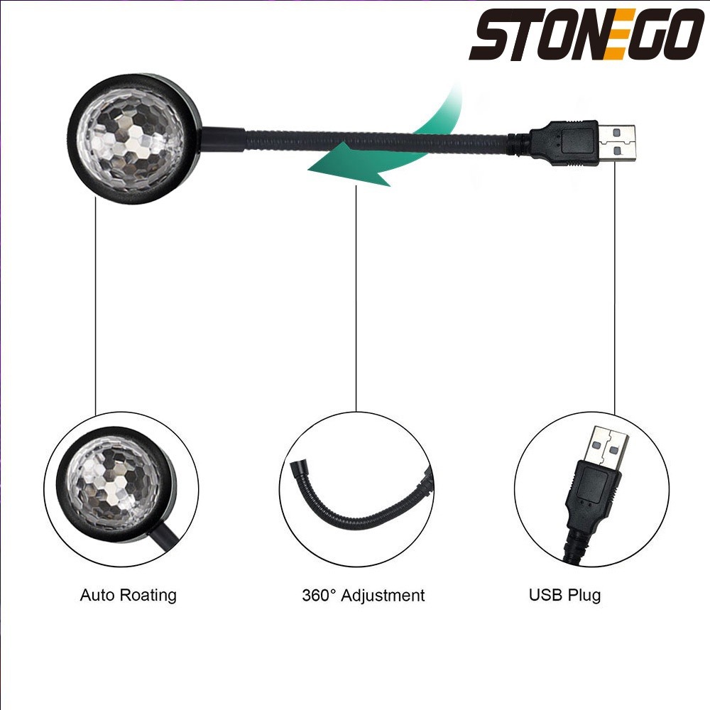 USB LED 디스코볼 조명 (자동차, 가정, 방, 파 - Lighting Effect Home Decor 리뷰 및 가격
