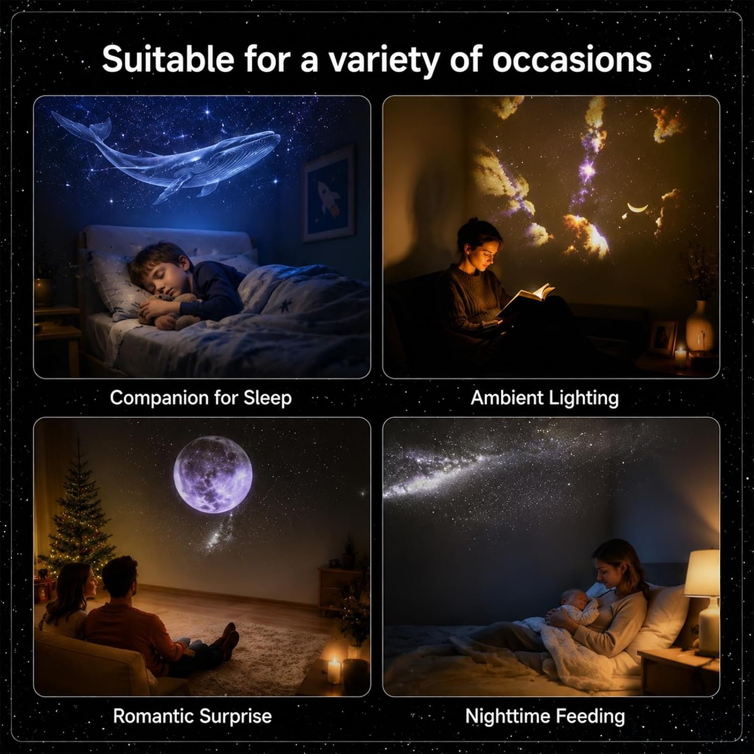달빛 별이 빛나는 하늘 야간 조명 LED 창의적인 침실 - Led Moon Lamp 리뷰 및 가격