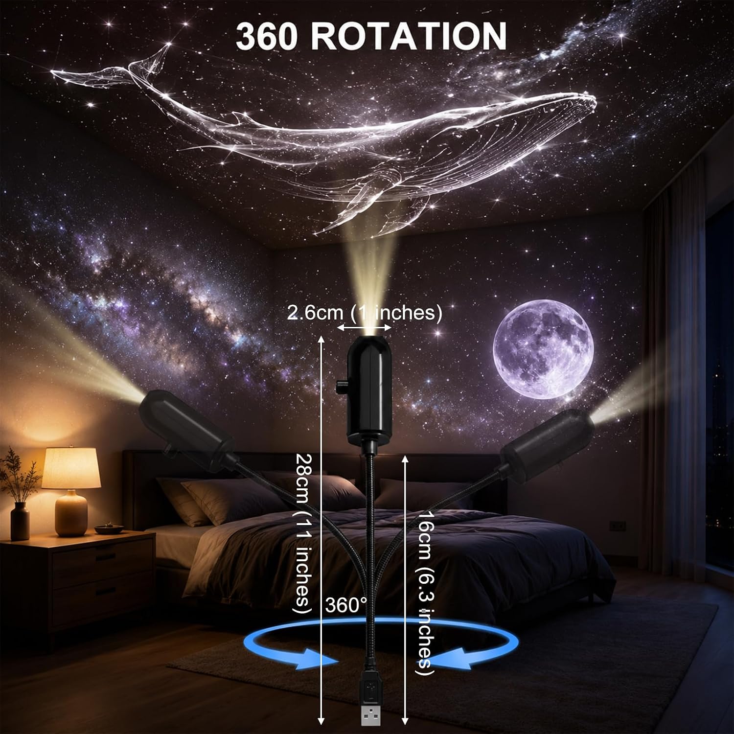 달빛 별이 빛나는 하늘 야간 조명 LED 창의적인 침실 - Led Moon Lamp 리뷰 및 가격