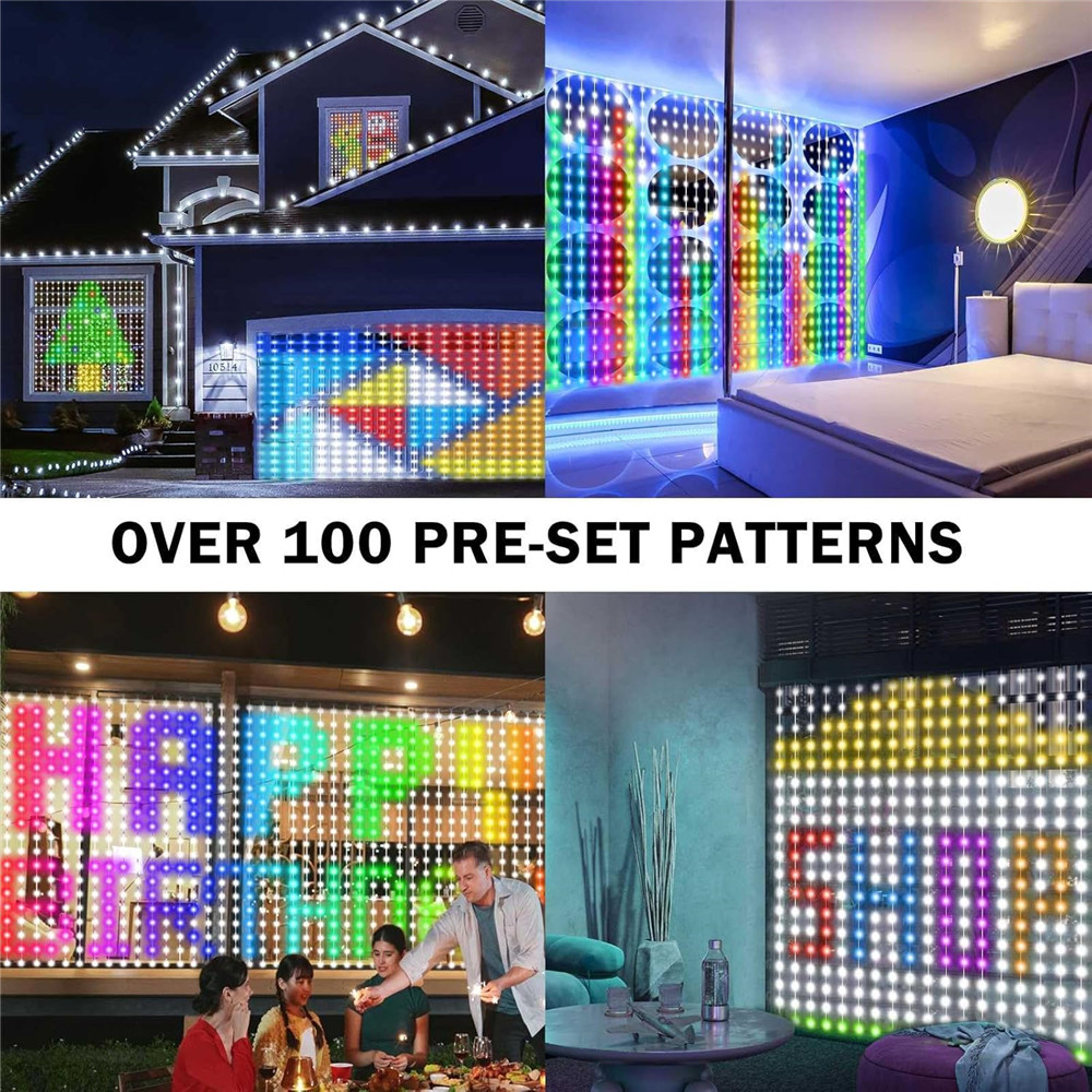 1/2PCS 400LED 커튼 조명 LED 스마트 스트 - String Light Outdoor 리뷰 및 가격