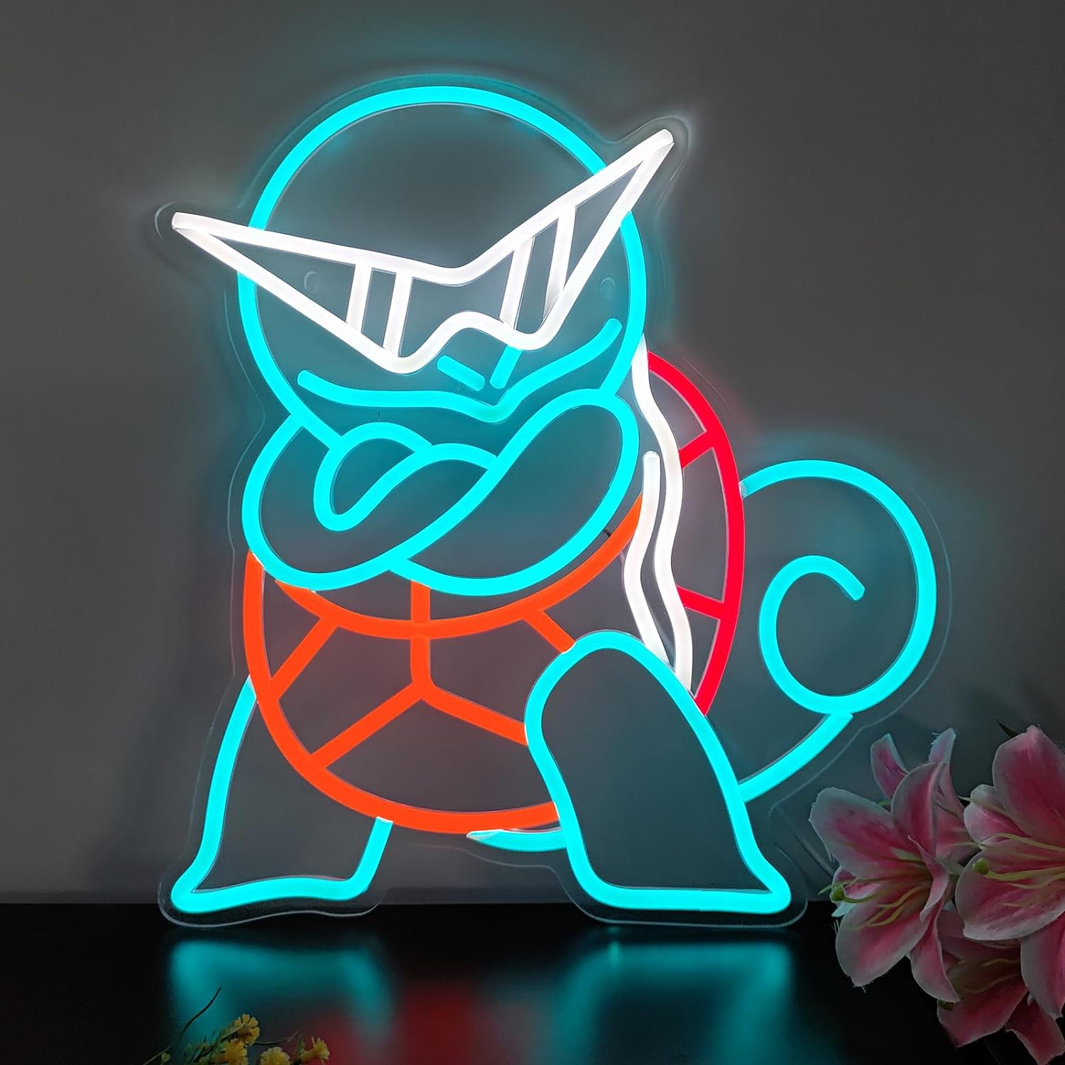 포켓몬 꼬부기 네온사인 LED 벽걸이 네온 조명 USB - Lighting Room Decor Items 리뷰 및 가격