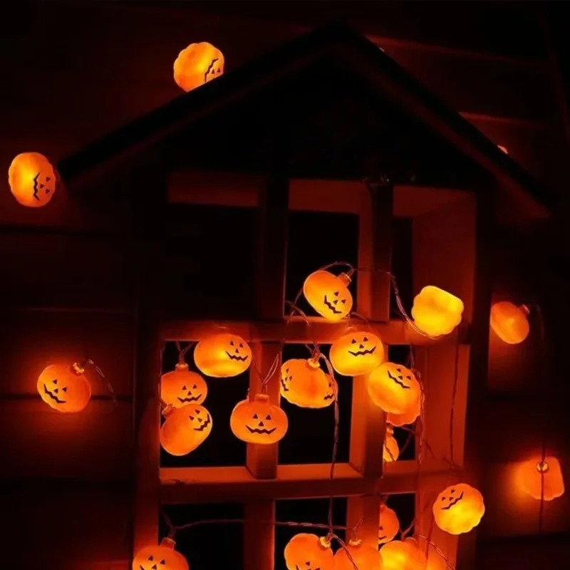 호박 할로윈 스트링 라이트 20LED 배터리 잭오랜턴, - String Light Outdoor 리뷰 및 가격